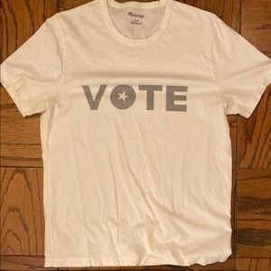 Madewell Men's White Vote T-Shirt